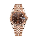 Datejust Chocolate Brown Rose Gold