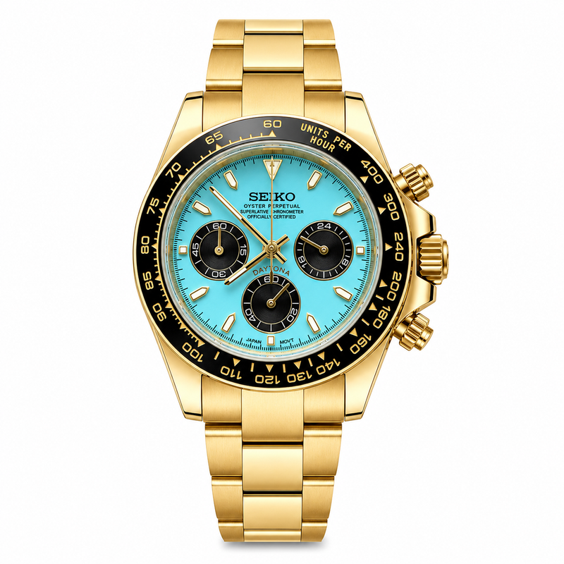 Daytona | Full Gold Ice Blue