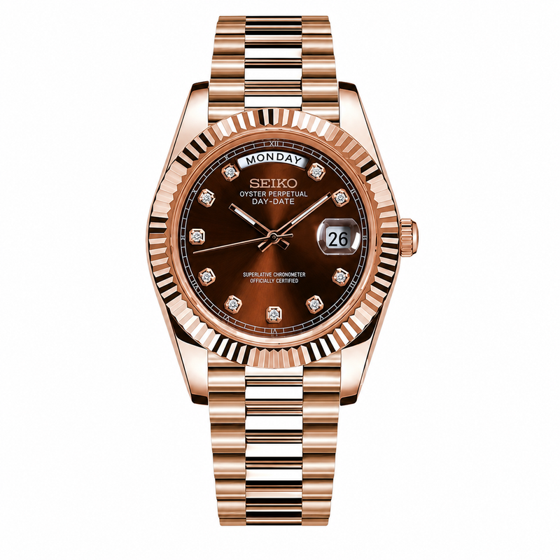 Daydate | Brown Dial Rose Gold