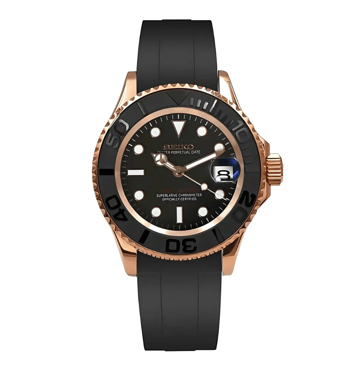 Yacht-Master Rose Gold Oyster Flex